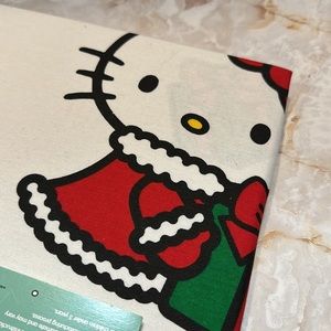 Hello kitty: Christmas theme, cloth base shower curtain